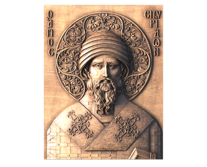 Icon St. Spyridon of Trimythous, 3d models (stl)