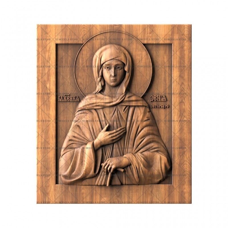 Icon Blessed Xenia of Petersburg, 3d models (stl)