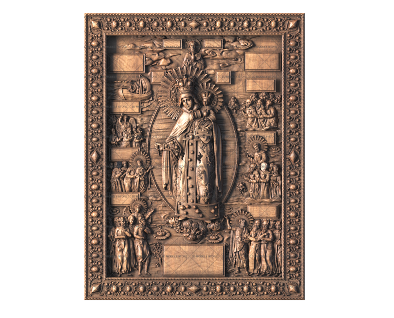 Mother of God Joy of All Who Sorrow, 3d models (stl)