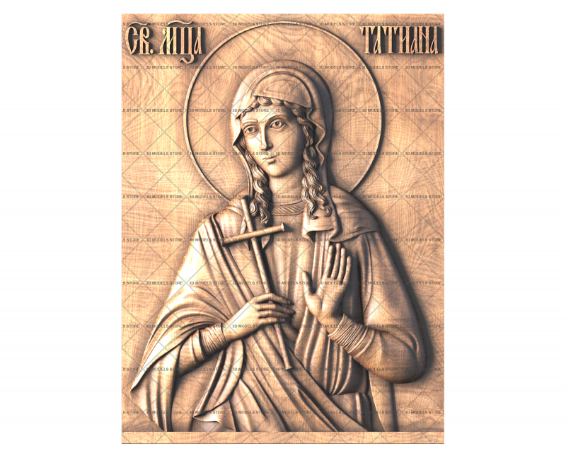 Icon Holy Martyr Tatiana, 3d models (stl)