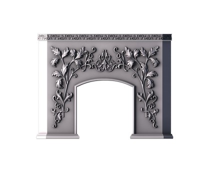 Fireplace, 3d models (stl)