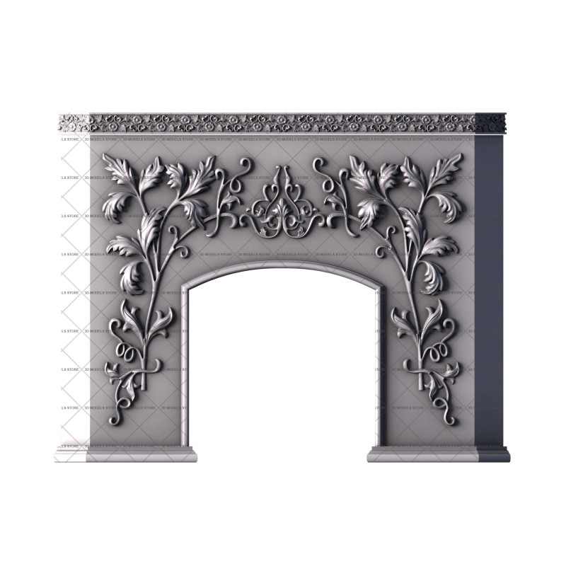 Fireplace, 3d models (stl)