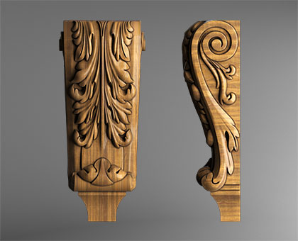 Corbel, 3d models (stl)