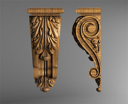 Corbel, 3d models (stl)