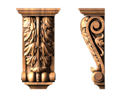 Corbel, 3d models (stl)