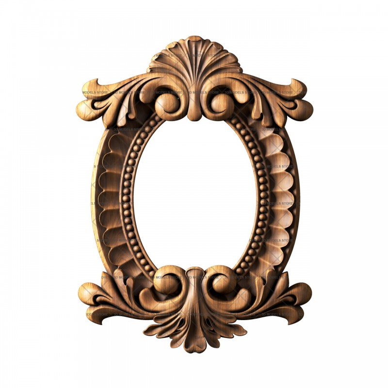 Oval frame, 3d models (stl)