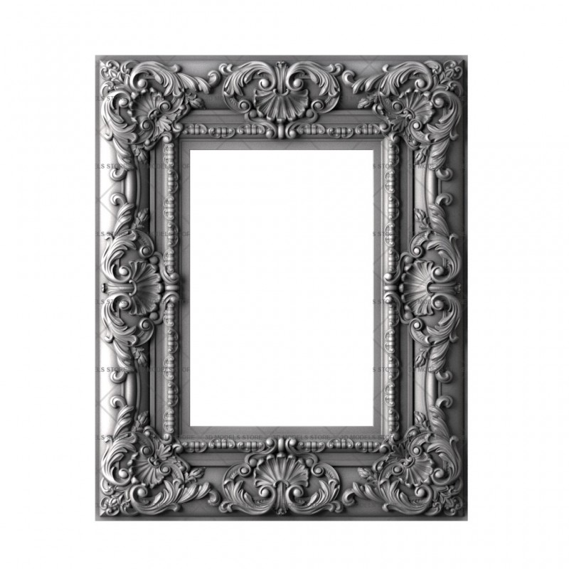 Frame rectangular, 3d models (stl)