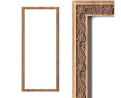 Rectangular frame, 3d models (stl)