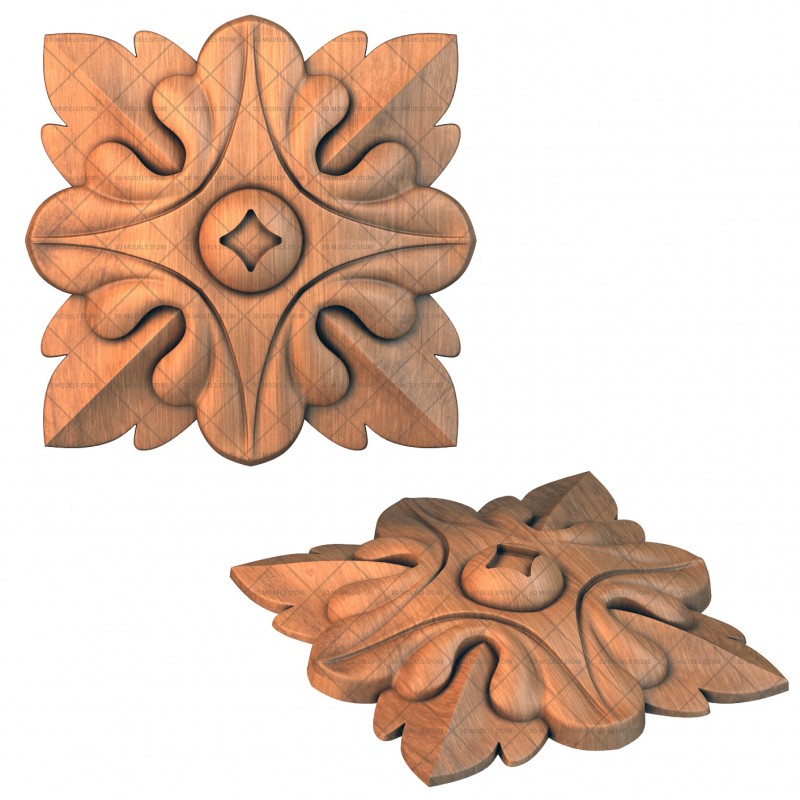 Rosette, 3d models (stl)