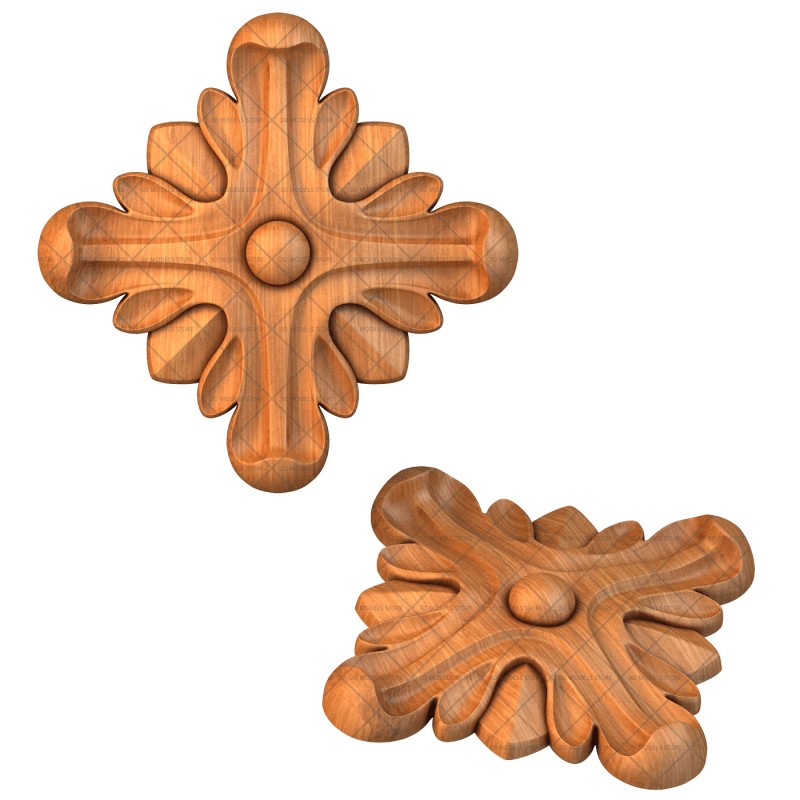 Rosette, 3d models (stl)