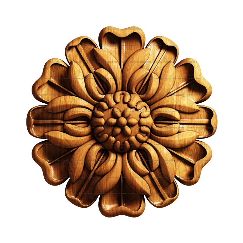 Rosette, 3d models (stl)