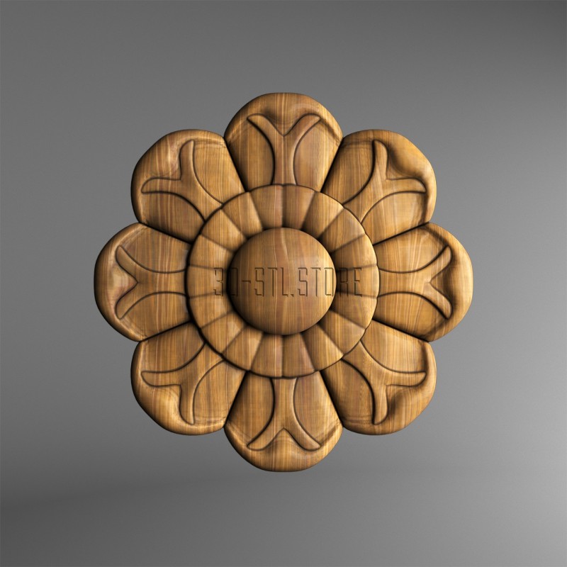 Rosette, 3d models (stl)