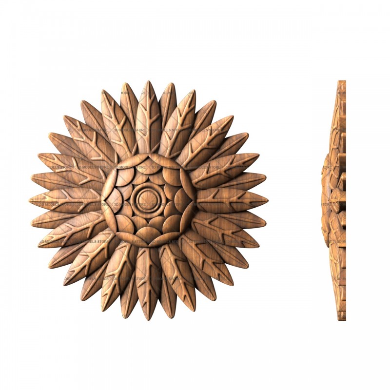 Rosette, 3d models (stl)