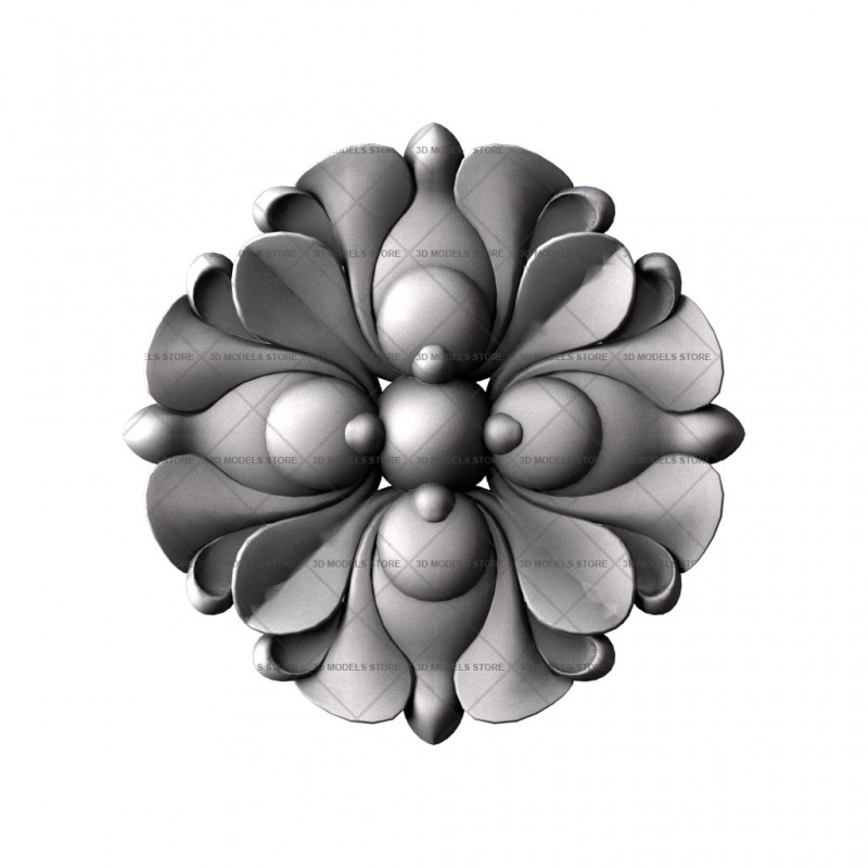 Rosette, 3d models (stl)