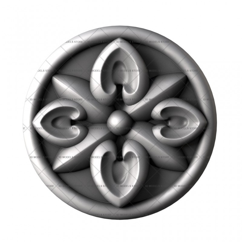 Rosette, 3d models (stl)