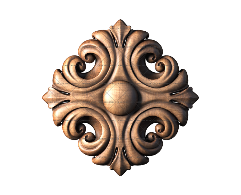 Rosette, 3d models (stl)