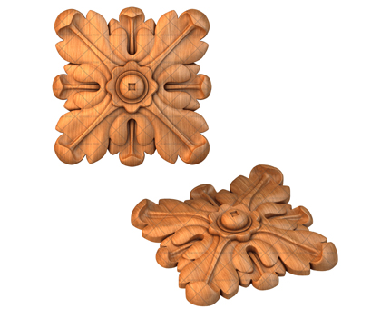 Rosette, 3d models (stl)