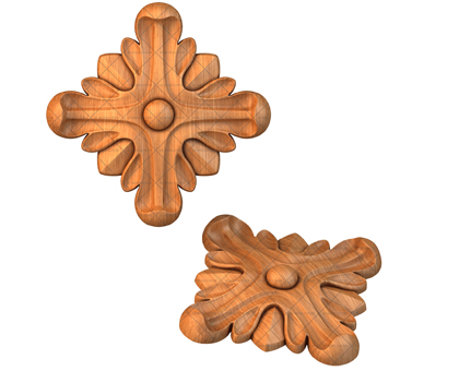 Rosette, 3d models (stl)