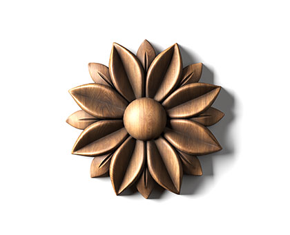 Rosette, 3d models (stl)