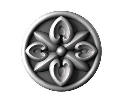 Rosette, 3d models (stl)