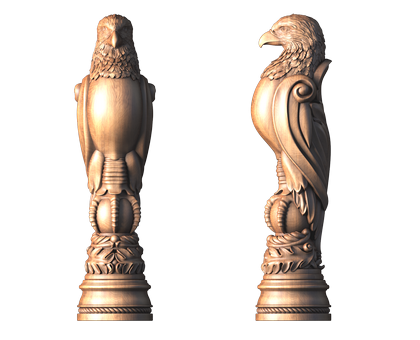 Eagle-shaped pillar, 3d models (stl)