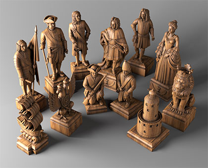 Chess, 3d models (stl)