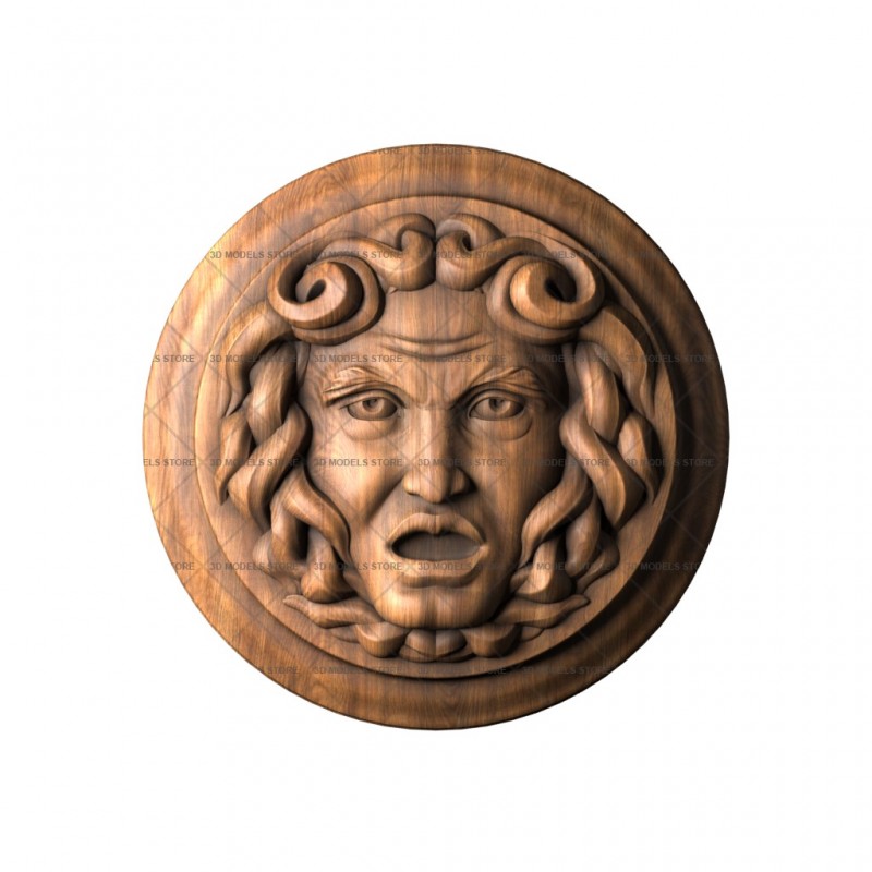 Mascaron face, 3d models (stl)