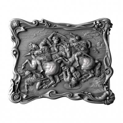 Battle of Anghiari - by Leonardo Da Vinci, 3d models (stl)