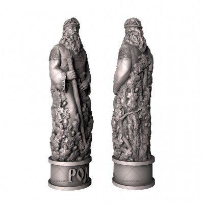 Sculptures of pagan gods, 3d models (stl)