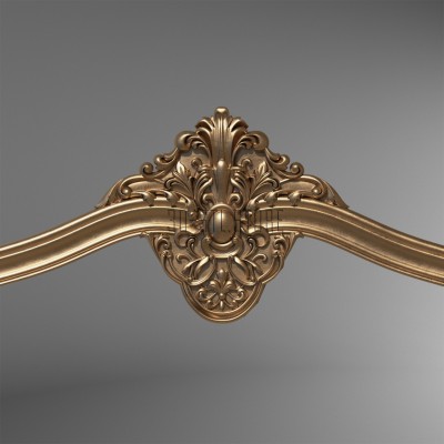 Carved platband (capital) for the door, 3d models (stl)